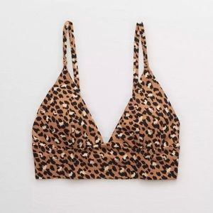 NEW Aerie Leopard Swim Top